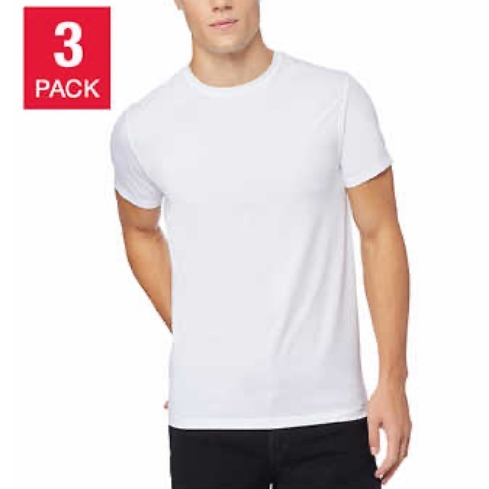 New 3 Pack Ultra Soft Crew Neck Tees Undershirts